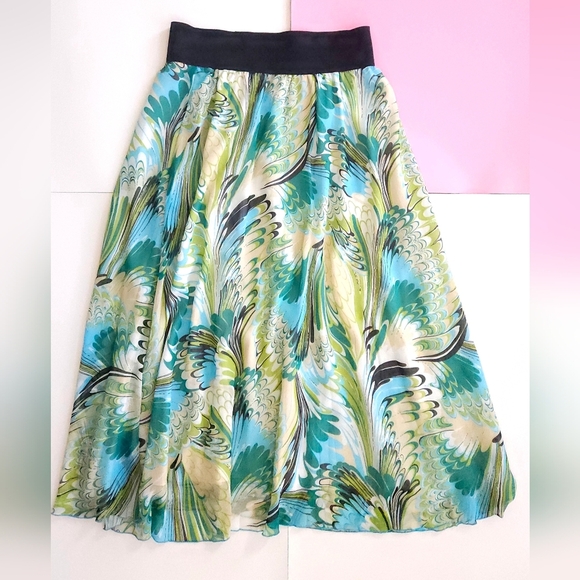 Vtg Linda Lundström Maxi Skirt: 1970s Boho Art-to-Wear, Size M - Picture 7 of 7